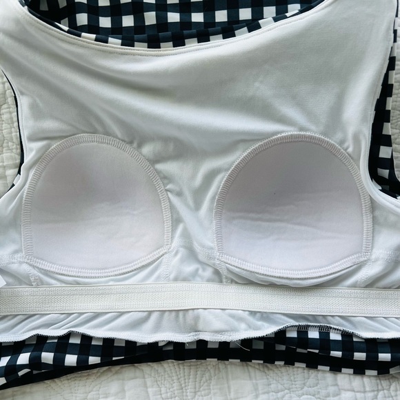 Lime Ricki Gingham Knotted Crop Top - Picture 4 of 5